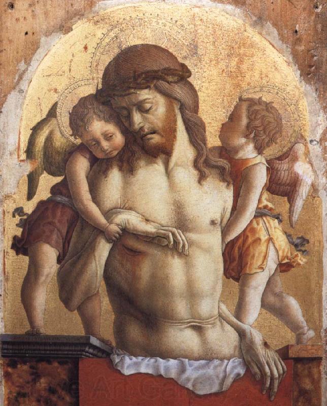 Carlo Crivelli The Dead Christ Supported by two angels France oil painting art